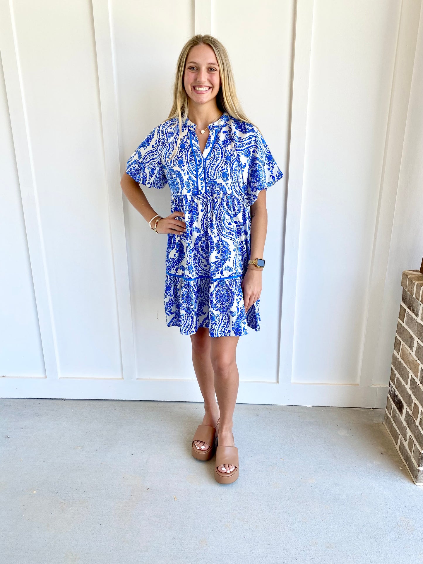 Sapphire Floral Dress